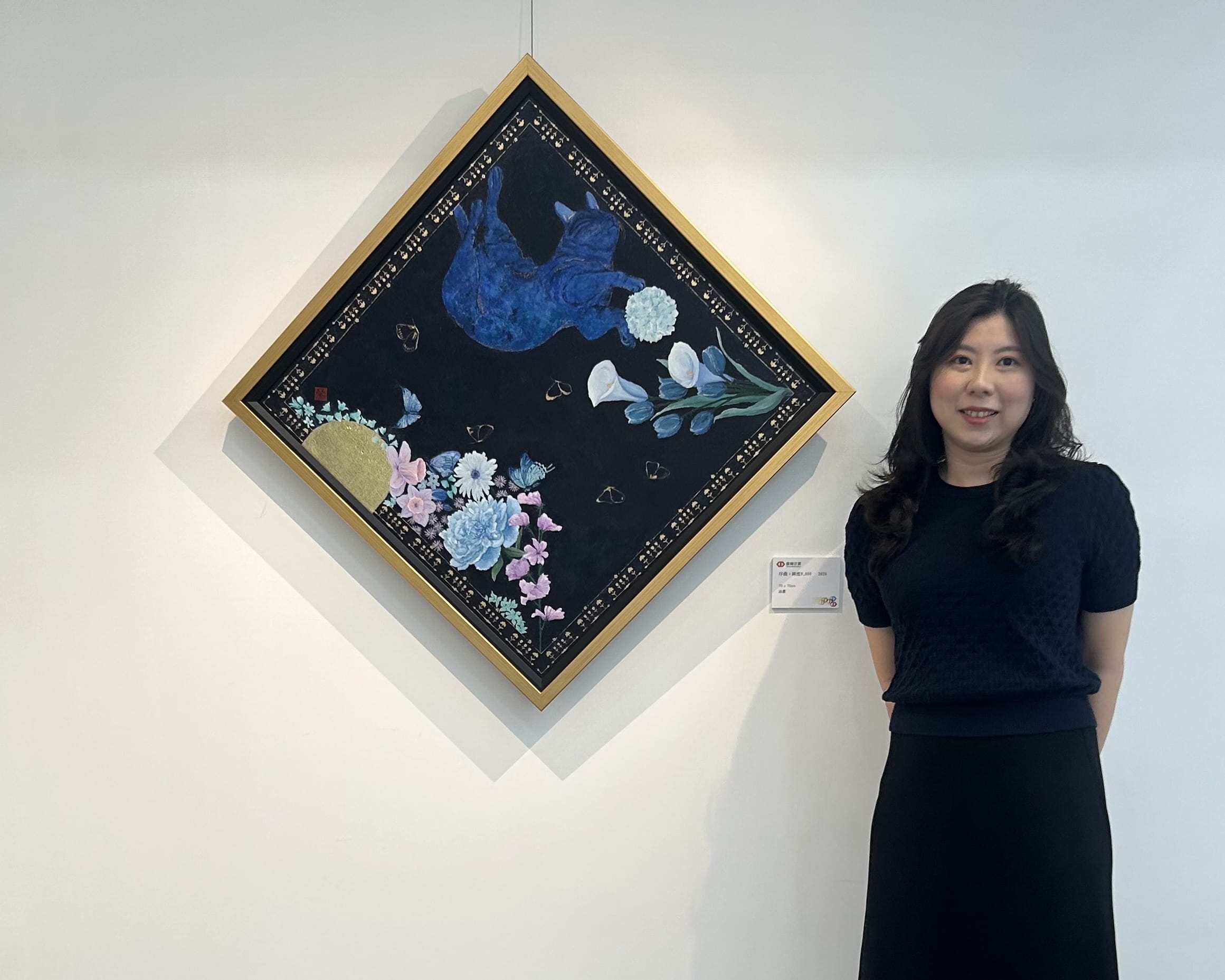 策展邀約重拾繪畫理想 藝術家王馨《花語》個展臺灣企銀登場